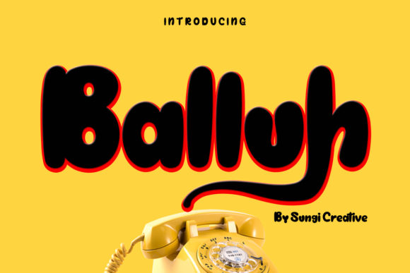 Balluh: A Dynamic Display Font for Modern Web Design