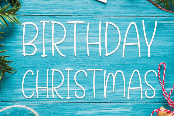 Birthday Christmas: A Timeless Display Font for Digital Branding