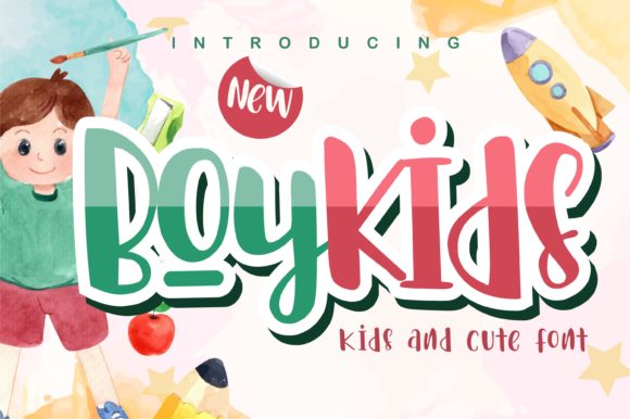 Boykids: A Joyful Display Font for Editorial Design