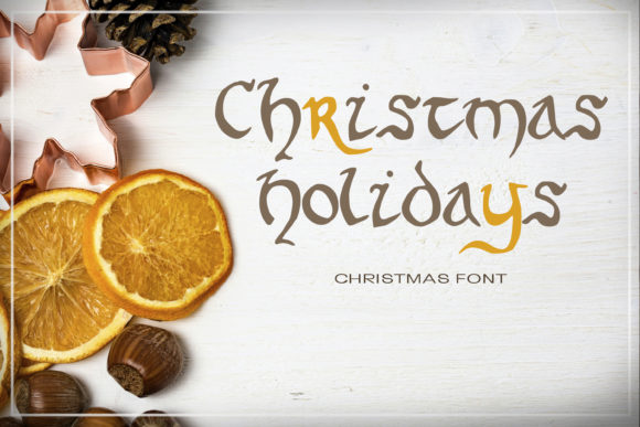 Christmas Holidays: A Modern Display Font for Bold Digital Branding