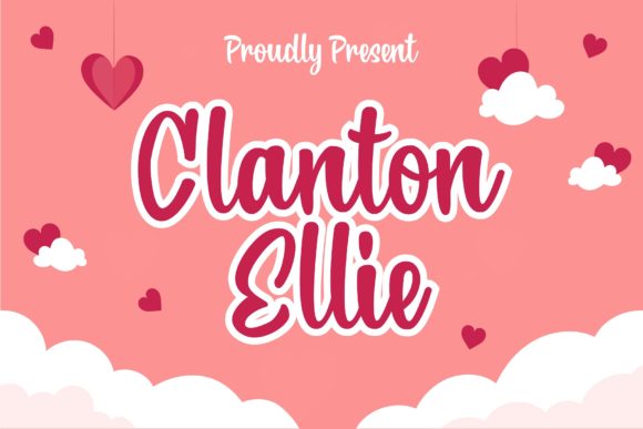 Clanton Ellie: A Festive Handwritten Font for Creative Makers