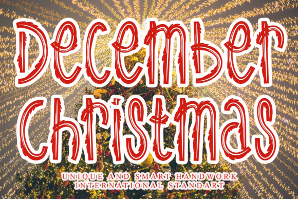 December Christmas Font for Branding and Design