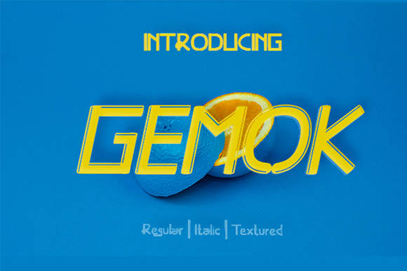 Gemok: A Simple and Authentic Display Font for Creative Projects
