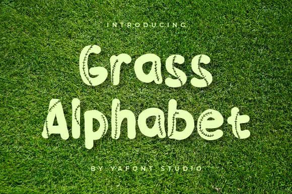 Grass Alphabet: A Sporty Display Font for Your Brand