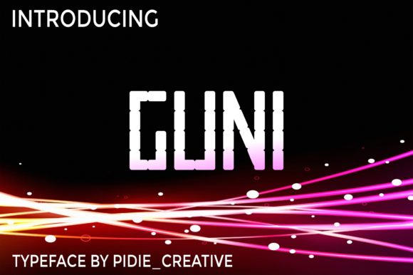 Guni: A Modern Display Font for Creative Makers