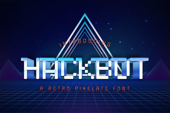 Hackbot: A Bold Display Font for Creative Craft Projects