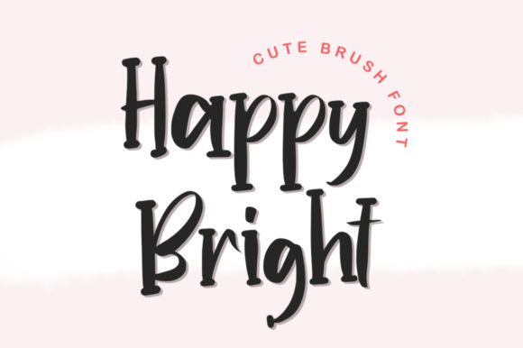 Happy Bright Font for Joyful Craft Projects