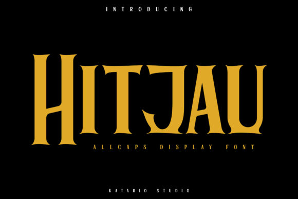 Hitjau: A Bold Display Font for Creative Makers