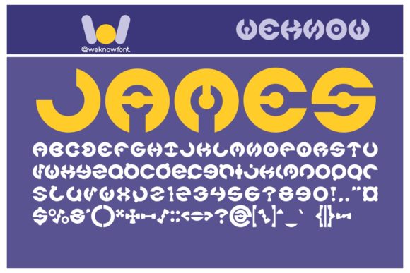 James: A Modern Display Font for Bold Branding