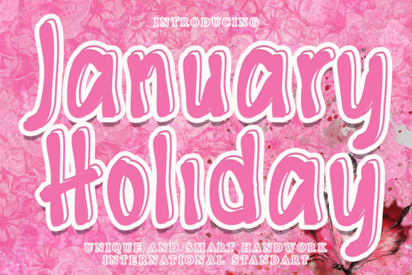 January Holiday: A Trendy Display Font for Creative Projects
