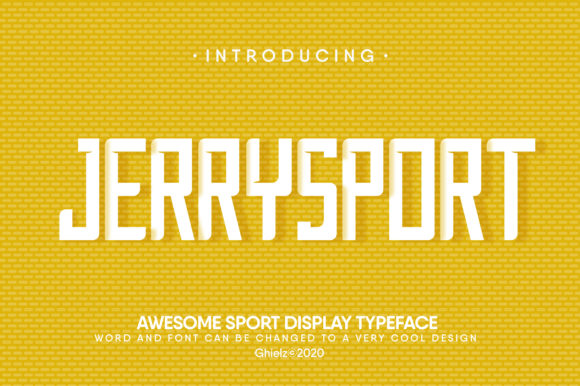 JerrySport Display Font for Creative Makers and Handmade Shops