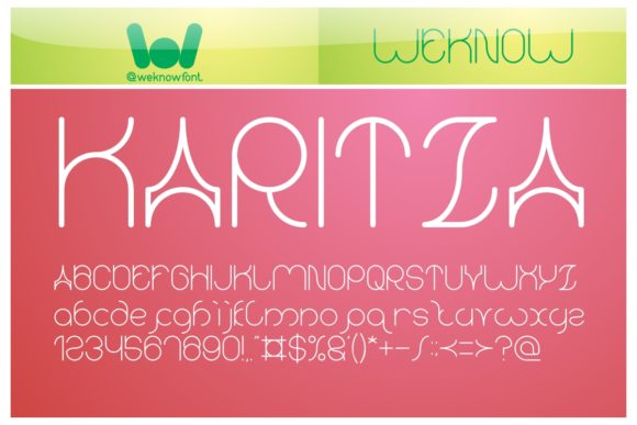 Karitza: A Unique Display Font for Casual Branding