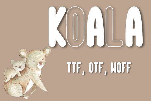 Koala Font for School and Children Designs
