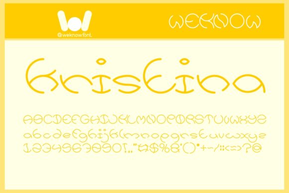 Kristina: A Modern Display Font for Digital Creativity