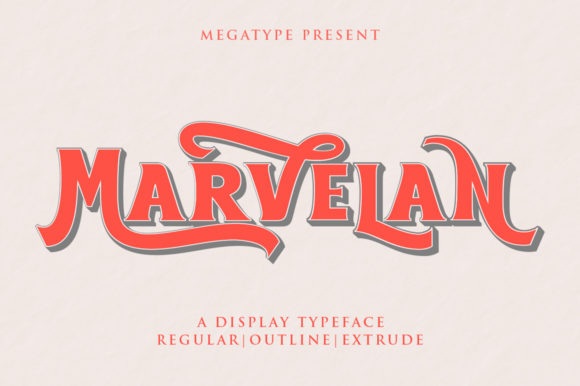 Marvelan: A Bold Display Font for Creative Product Makers
