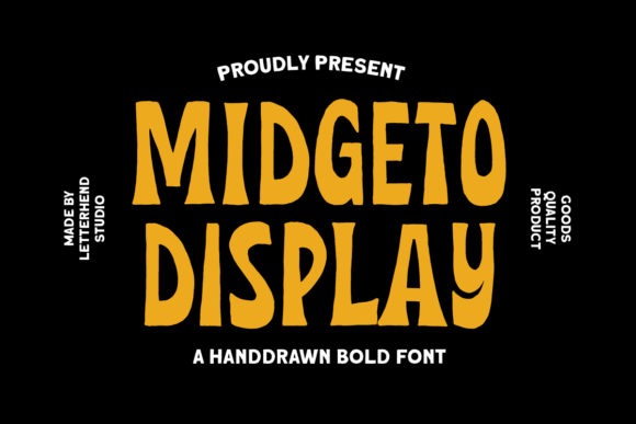 Midgeto: A Quirky Display Font for Playful Branding