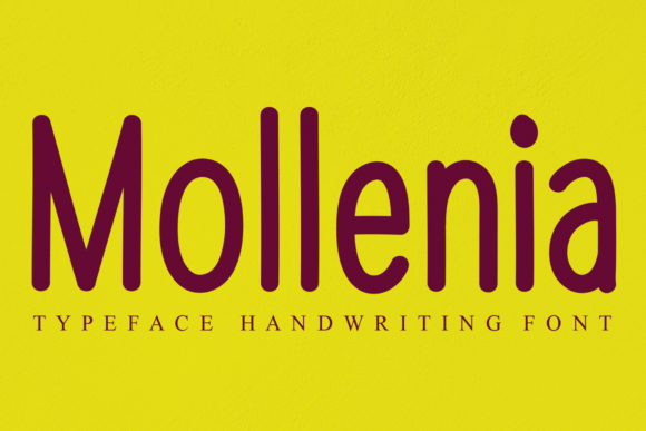 Mollenia: A Bold Display Font for Trendy Editorial Designs