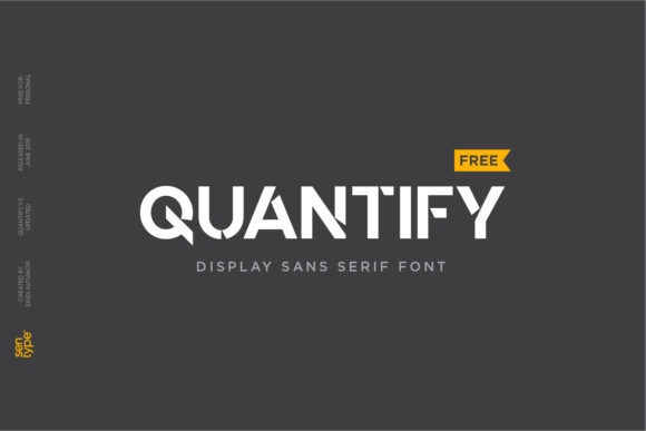 Quantify: A Modern Display Font for Bold Editorial Design