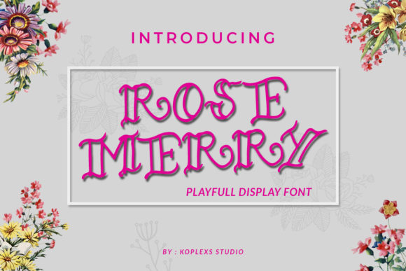 Rose Merry Font for Trendy Branding and Packaging