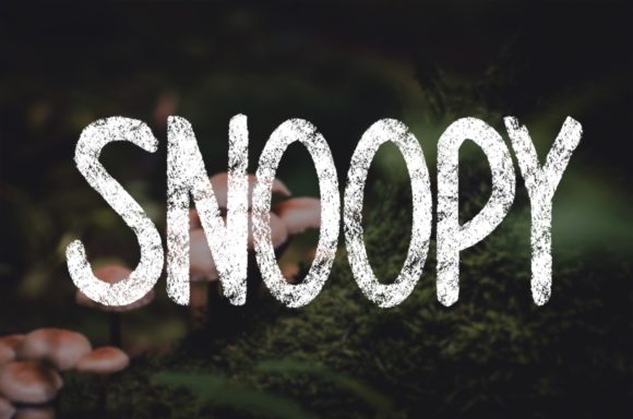 Snoopy Font: A Cute Display Font for Creative Projects