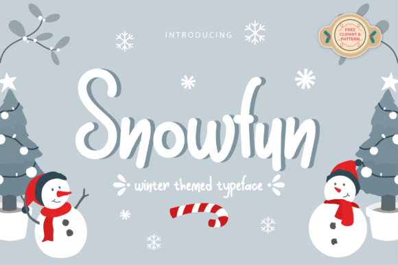 Snowfun: A Playful Display Font for Creative Projects