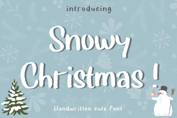 Snowy Christmas Font for Festive Branding