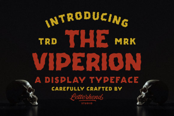 The Viperion: A Bold Display Font for Handmade Creations