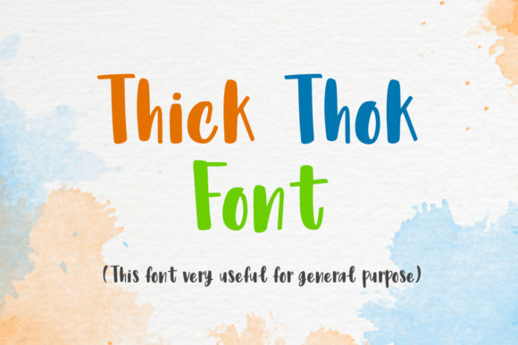 Thick Thok: A Sweet Font for Standout Branding