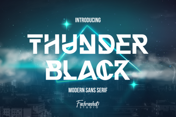 Thunder Black: A Modern Display Font for Bold Branding