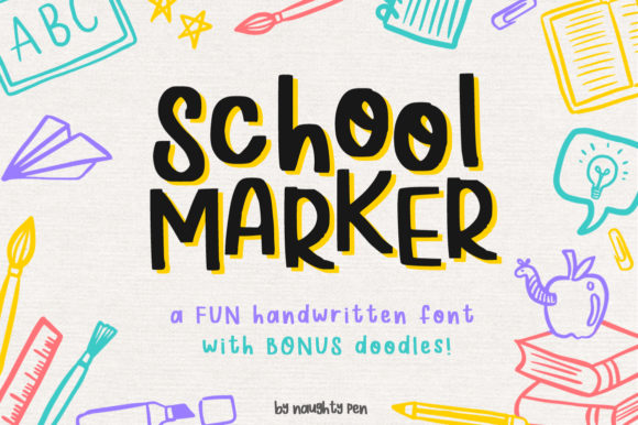 Upgrade Your Brand with School Marker Font